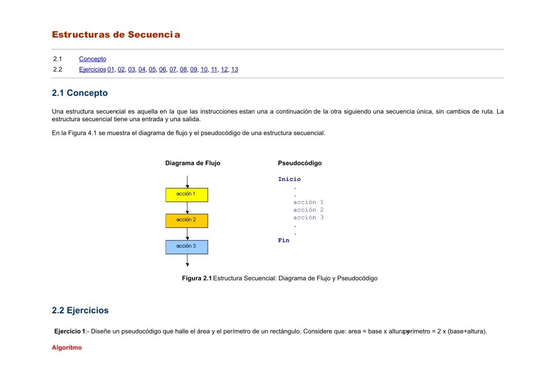 Imágen de pdf Estructuras de Secuencia